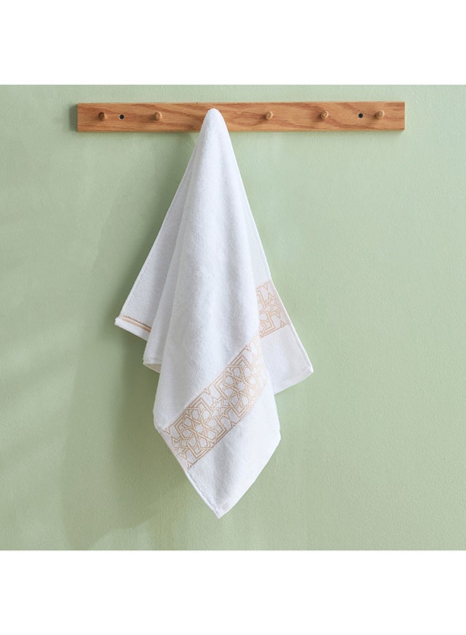 Home Box Cotton Hand Towel with Gold Embellishment - Image 1